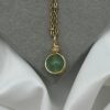 Dainty Green Aventurine Crystal Necklaces Gold Boho Amethyst Natural Stone Wire Wrapped Pendant Healing Crystal Gift for Her Minimalist