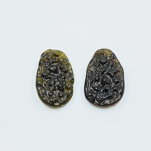 Huge Size Genuine Raw Moldavite Crystal, Vibrational Healing Stone for Energy, Spiritual Awakening, Dark Moldavite for Jewelry Making Gems