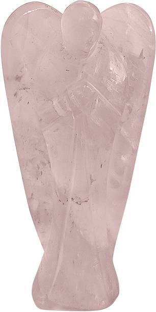 Shubhanjali Rose Quartz Stone Angel,Pocket Angel Figuri
