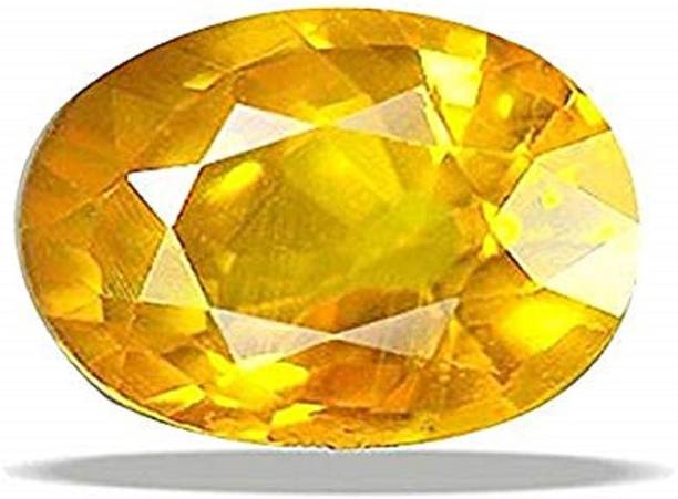 Natural Bangkok Yellow Sapphire Stone 6.95 Ct. With Lab...