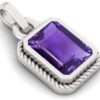 12.25 Ratti Natural Quality Katela Amethyst Silver Plat...