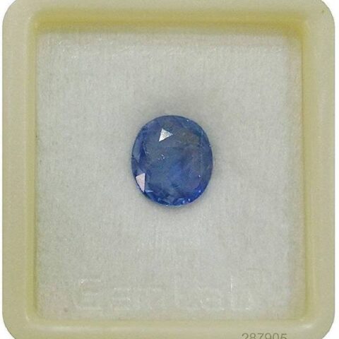 4.25 Ratti Blue Sapphire Gemstone Neelam/Nilam Stone Or...