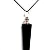 Natural Black Tourmaline Pencil Pendant Men & Women Pendant