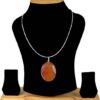 Natural Crystal Carnelian Pendant Oval Pendant Crystal