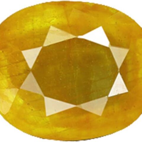 Ceylon Mined Yellow Sapphire Pukhraj 8.25 Ratti / 7.42