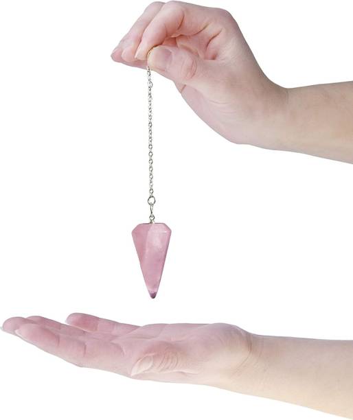 ACMS ROSE QUARTZ Crystal Stone Pendulum Ball Dowser Cry