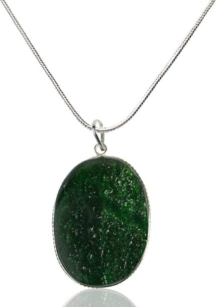 Natural Green Aventurine Pendant Locket with Chain