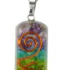 Natural 7 Chakra Orgone Pendant/Locket with Chain
