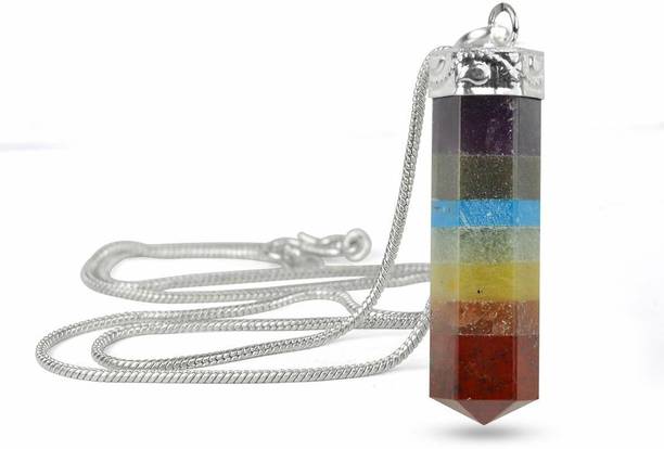 Natural Healing 7 Chakra Pendant Pencil Shape Crystal shape