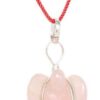 Astrodidi Rose Quartz Angel stone for pendant Wire Wrapped Rose Q