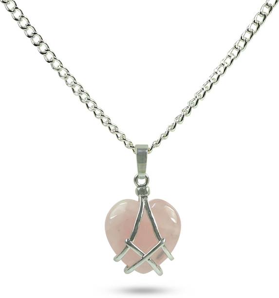 REIKI CRYSTAL PRODUCTS Natural Rose Quartz Heart Shape