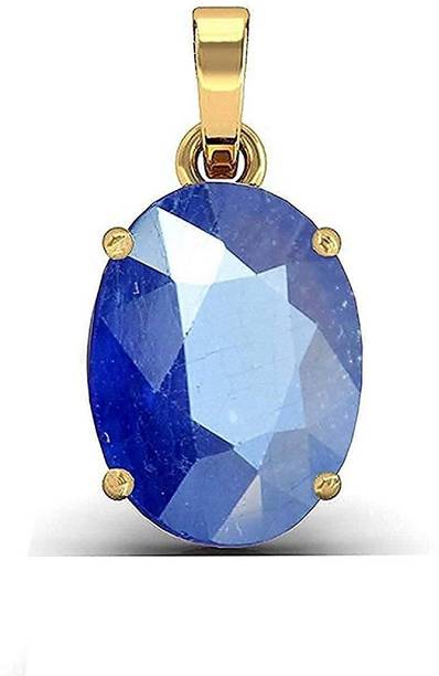 Sapphire6597 Gold-plated Sapphire Brass stone for pendant