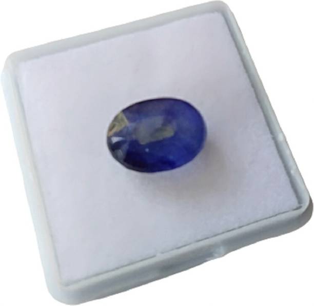 Blue Sapphire Stone Certified (Neelam) Gemstone 5.25 Ra...