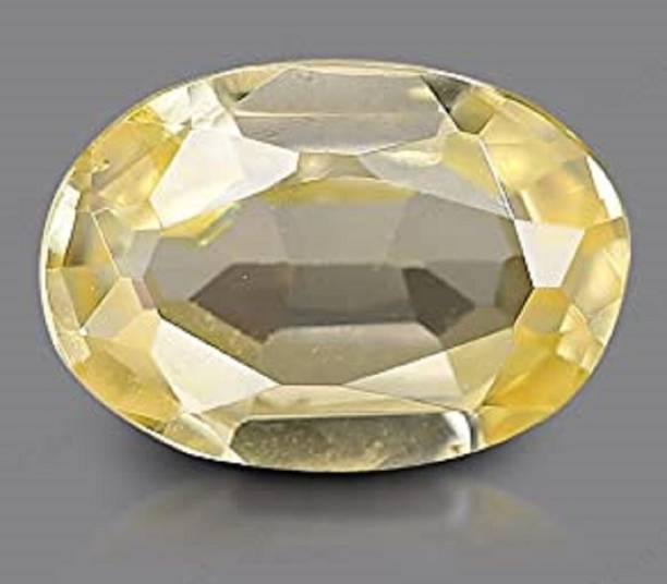 7.25 Ratti 6.00 Crt Ceylone Yellow Sapphire Pukhraj Sto
