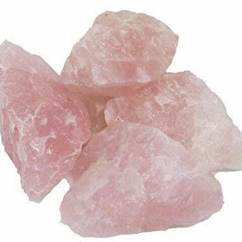 Raj Arts Natural Rose Quartz Stones - Raw Stone for Rei...