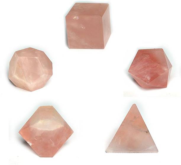 REIKI CRYSTAL PRODUCTS Rose QUartz Geometry Set Crystal