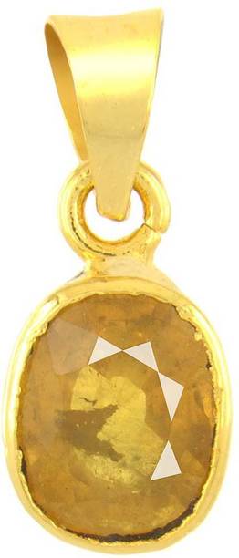 5.25 Ratti Natural Certified Yellow Sapphire Gold-plate