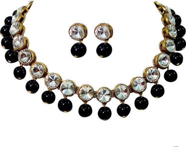 Alloy Copper Black Jewel Set