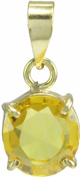 7.25 Ratti Certified Yellow Sapphire stone for pendant/Neckles/