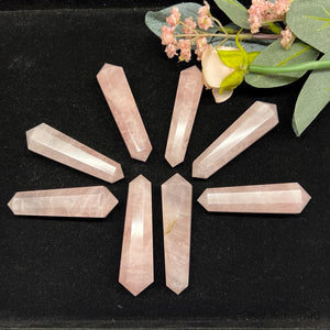 Double Terminated Rose Quartz Pointers/ Connectors